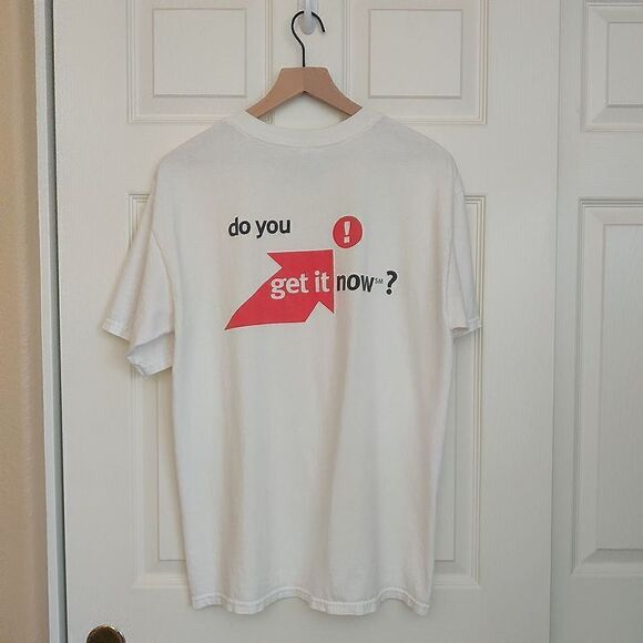 Vintage 2002 Verizon "do you get it now?" white company tee L - Picture 5 of 9
